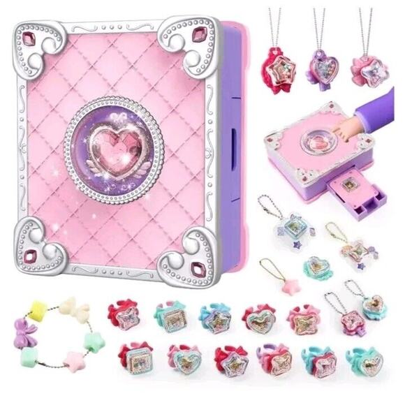 DIY Jewel Rings Stickers Pendent Making Kit for Little Girls Arts and Crafts - Picture 1 of 9